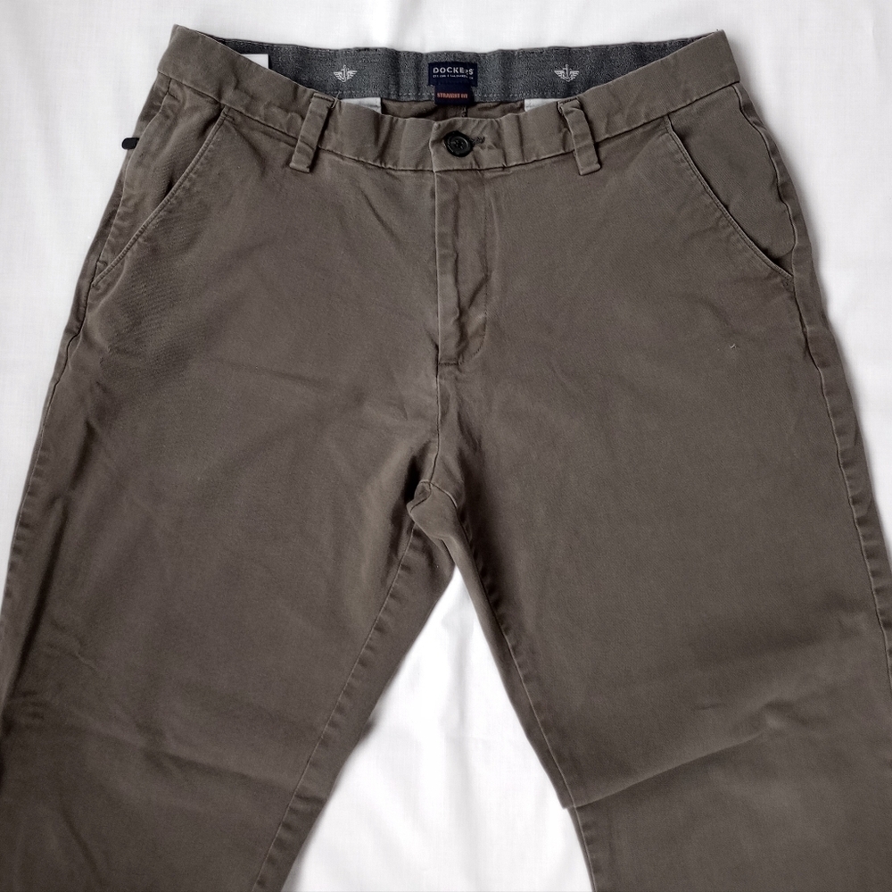 Dockers▪️34x32 Straight Fit Grey Khaki Pants - Picture 2 of 9